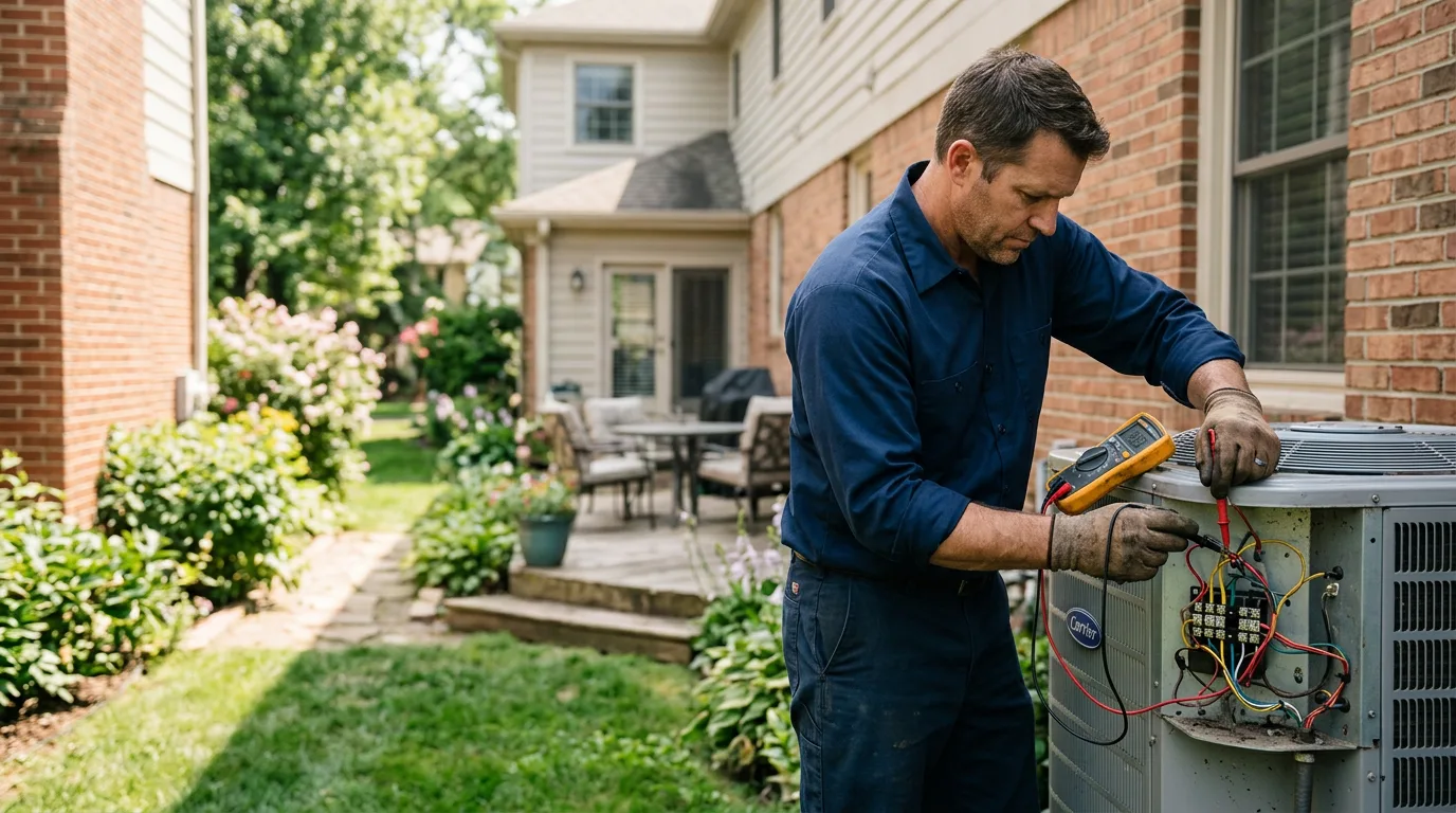 HVAC technician working near Paoli, PA